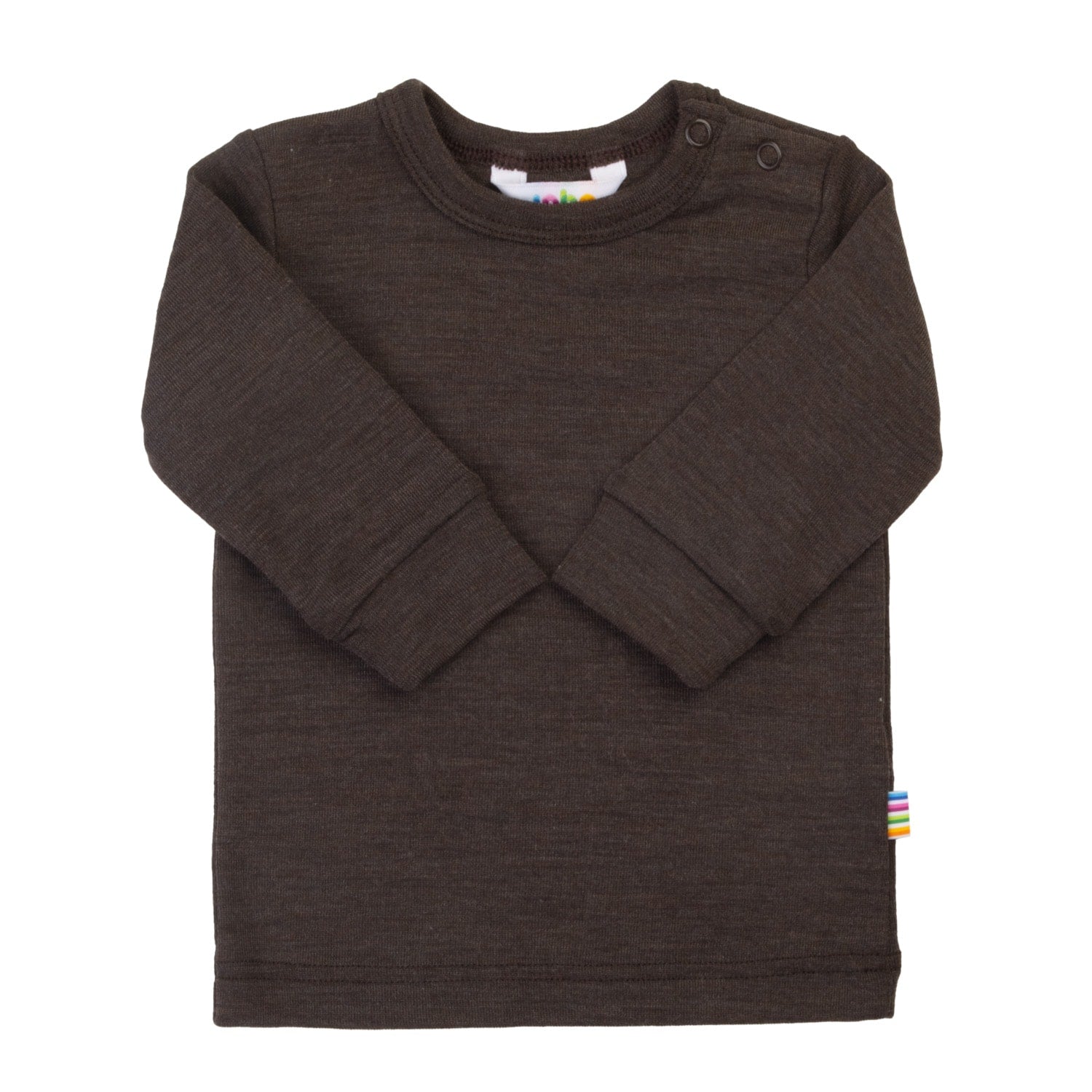 Joha - Wol/Zijde Shirt Lange Mouwen - Donkerbruin