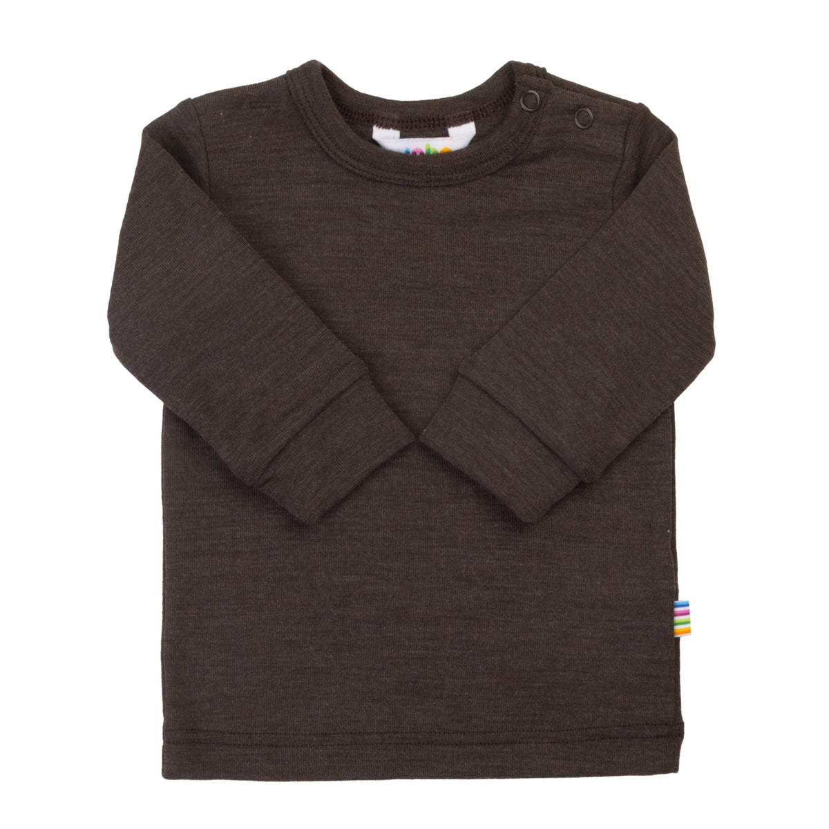 Joha - Wol/Zijde Shirt Lange Mouwen - Donkerbruin
