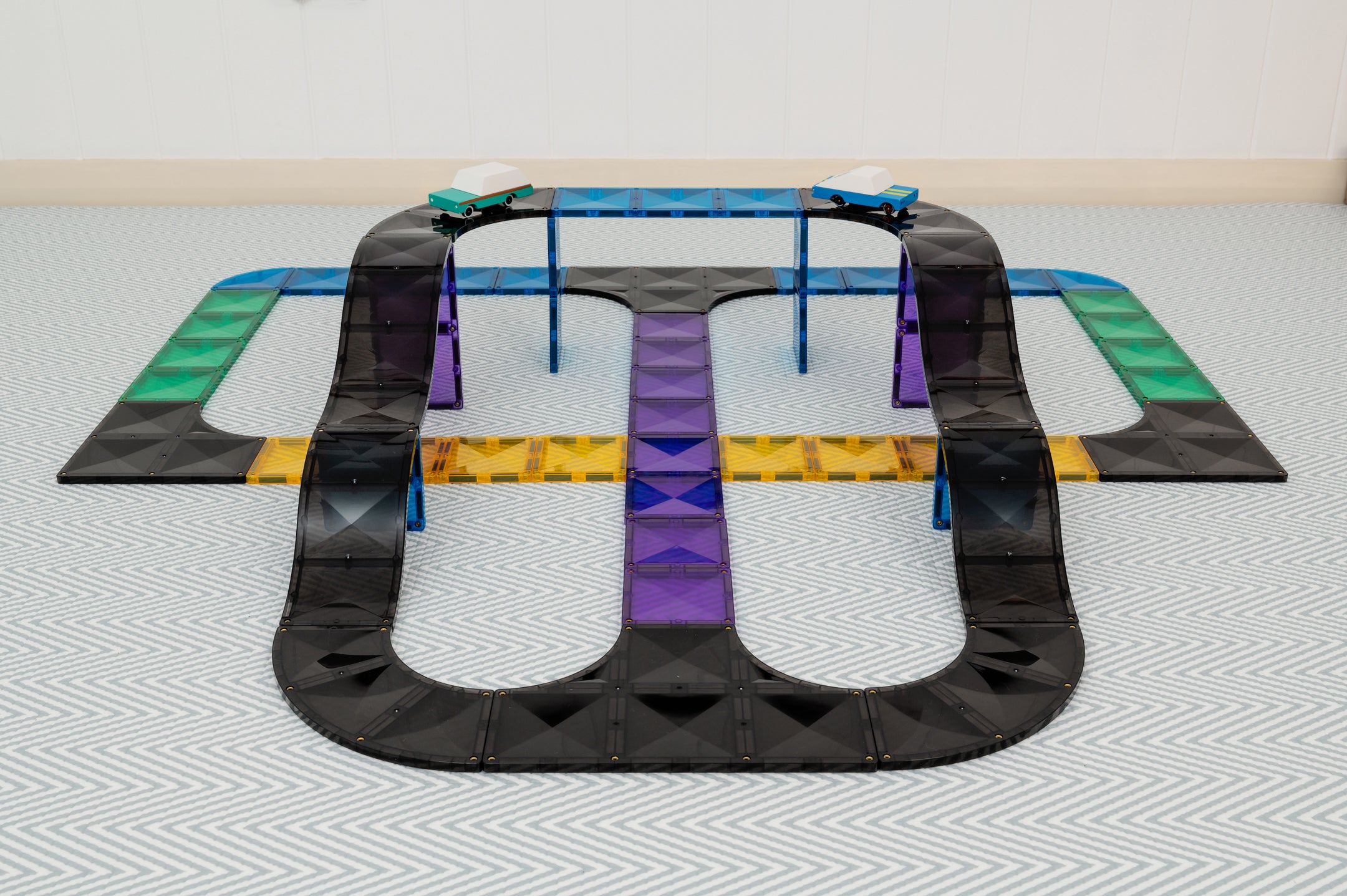CONNETIX - Ramps & Intersections Pack 16 stuks - magnetisch constructiespeelgoed