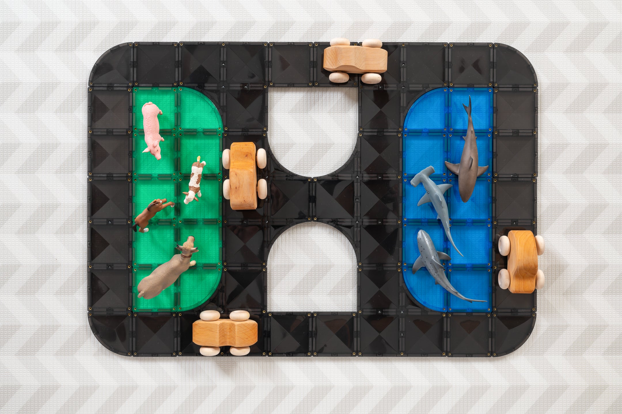 CONNETIX - Creative Roads Pack 48 stuks - magnetisch constructiespeelgoed