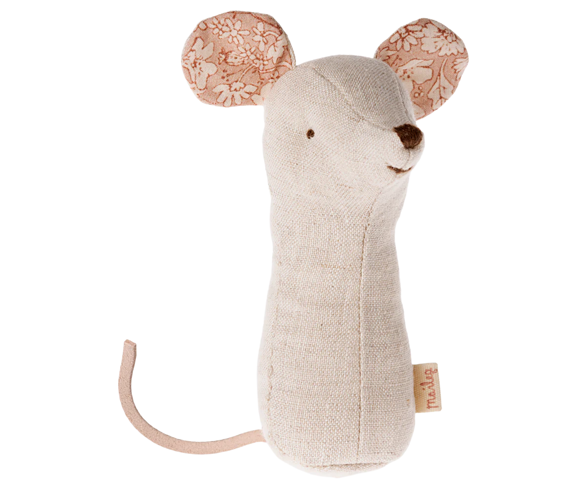 Maileg - Lullaby friends Mouse Rattle Nature