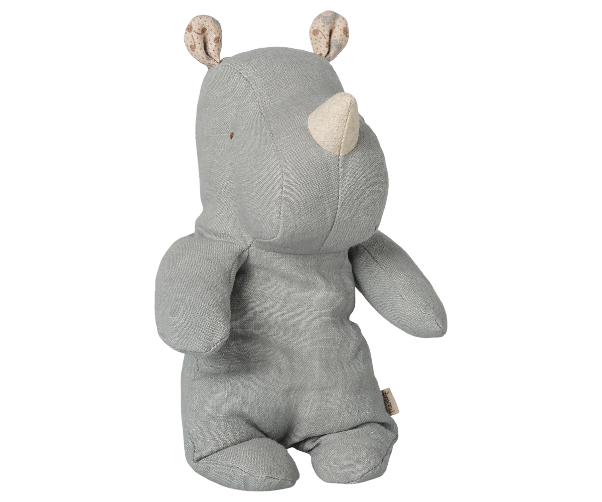 Maileg - Safarivrienden Neushoorn Klein - Vintage Blauw