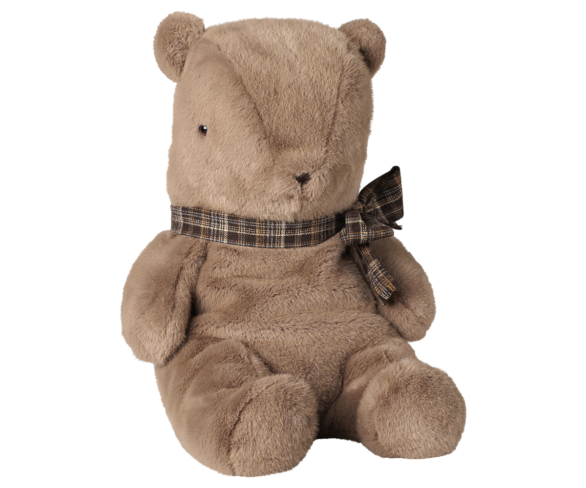 Maileg - Teddybeer Pluche, Groot - Donker Paddenstoel