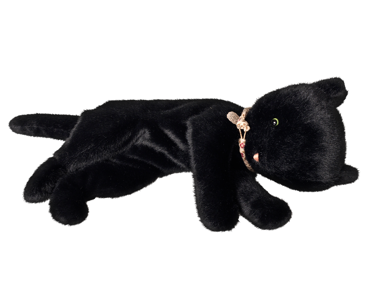 Maileg - Slapend Kitten Knuffel, Medium - Zwart