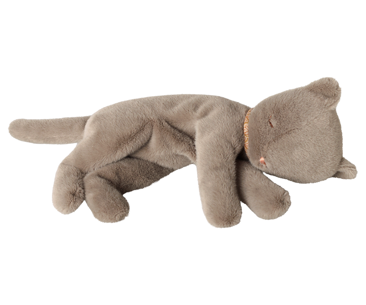Maileg - Slapend Kitten Knuffel, Medium - Grijs