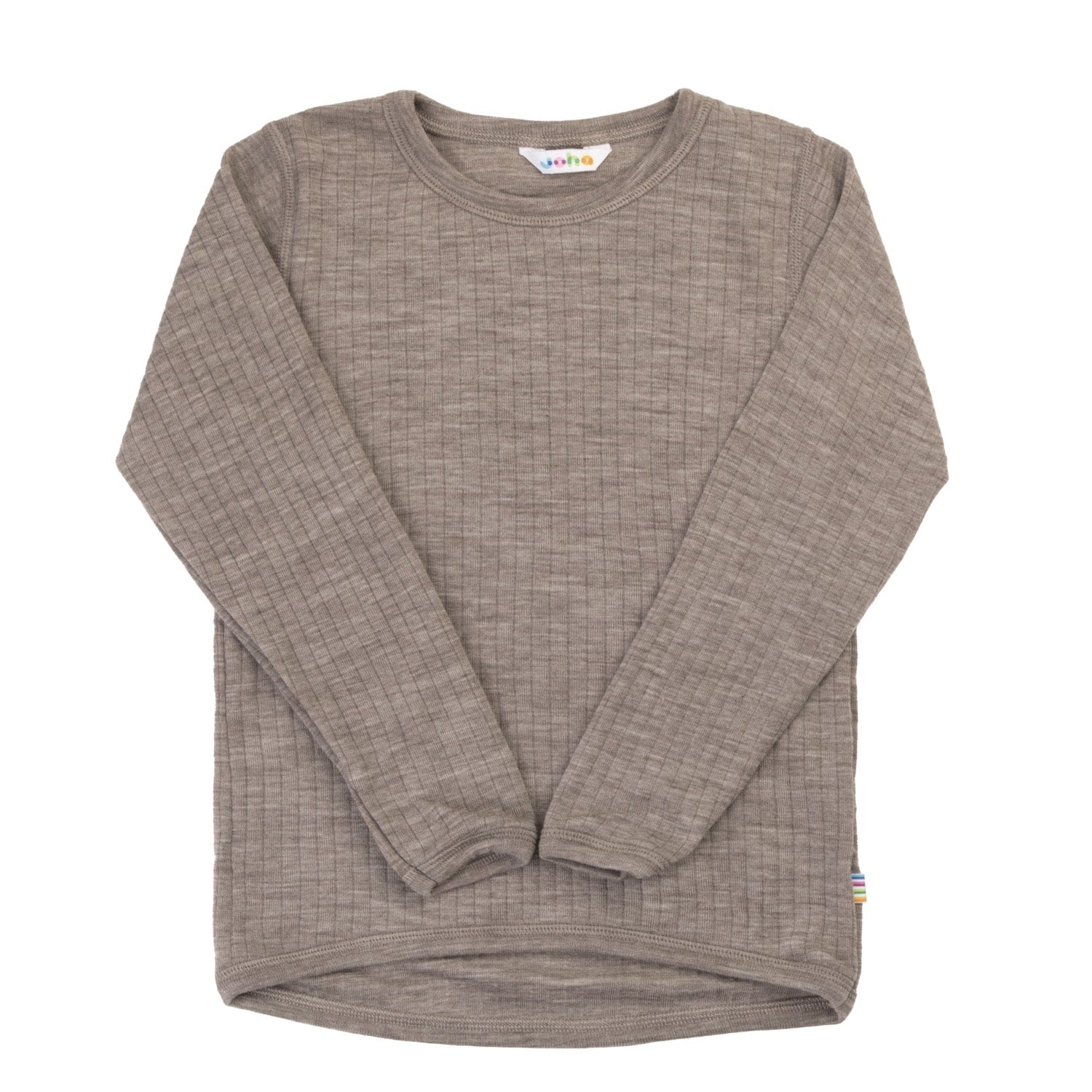 Joha - Wol Shirt Lange Mouwen - Sesam Mélange