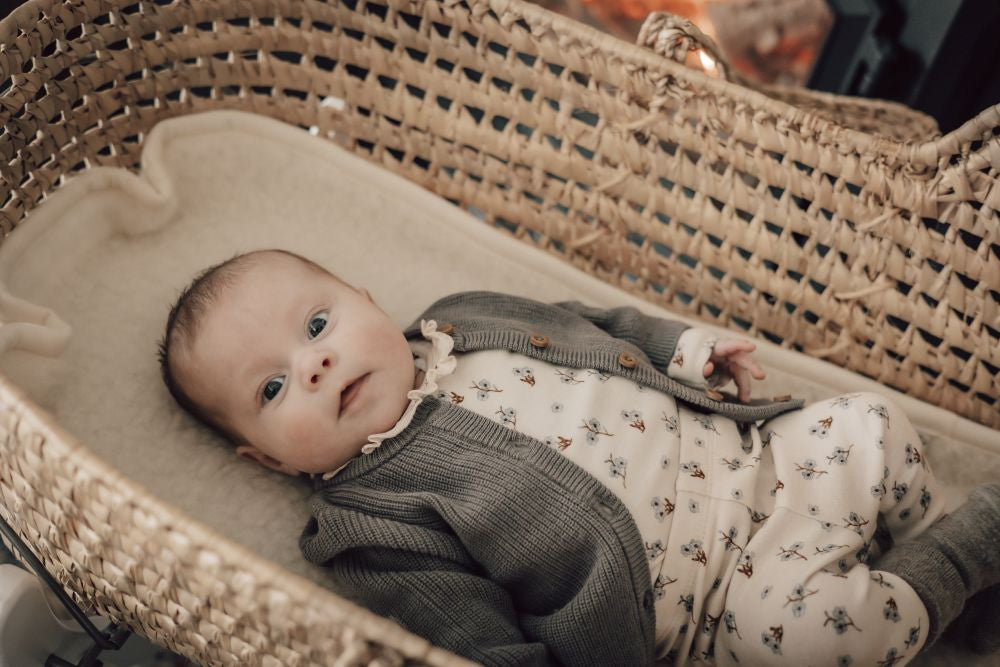 Alwero - Matrasbeschermer wieg - 80 x 40 - 100% wol