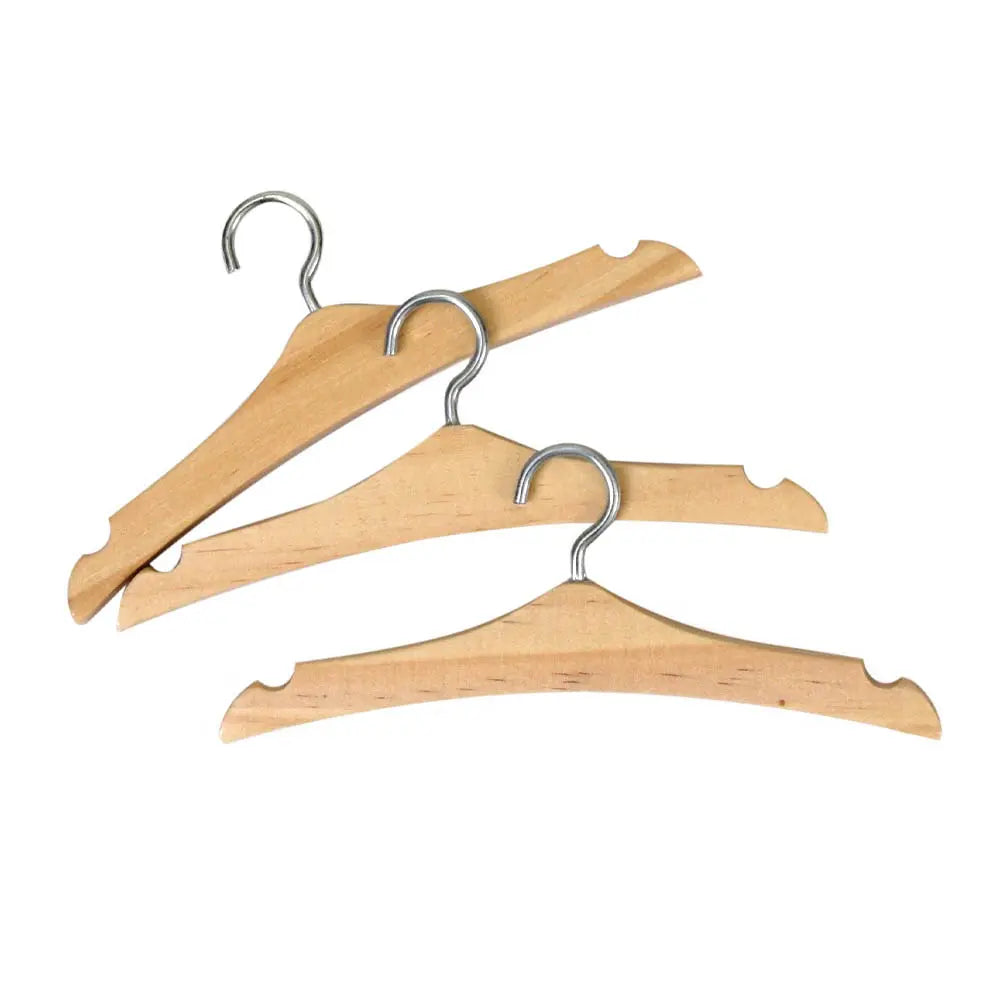 Egmont Toys - Houten poppenkleerhangers 13 cm (6 stuks)