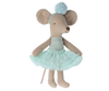 Maileg - ballerina muis- Mint groen - kleine zus muis
