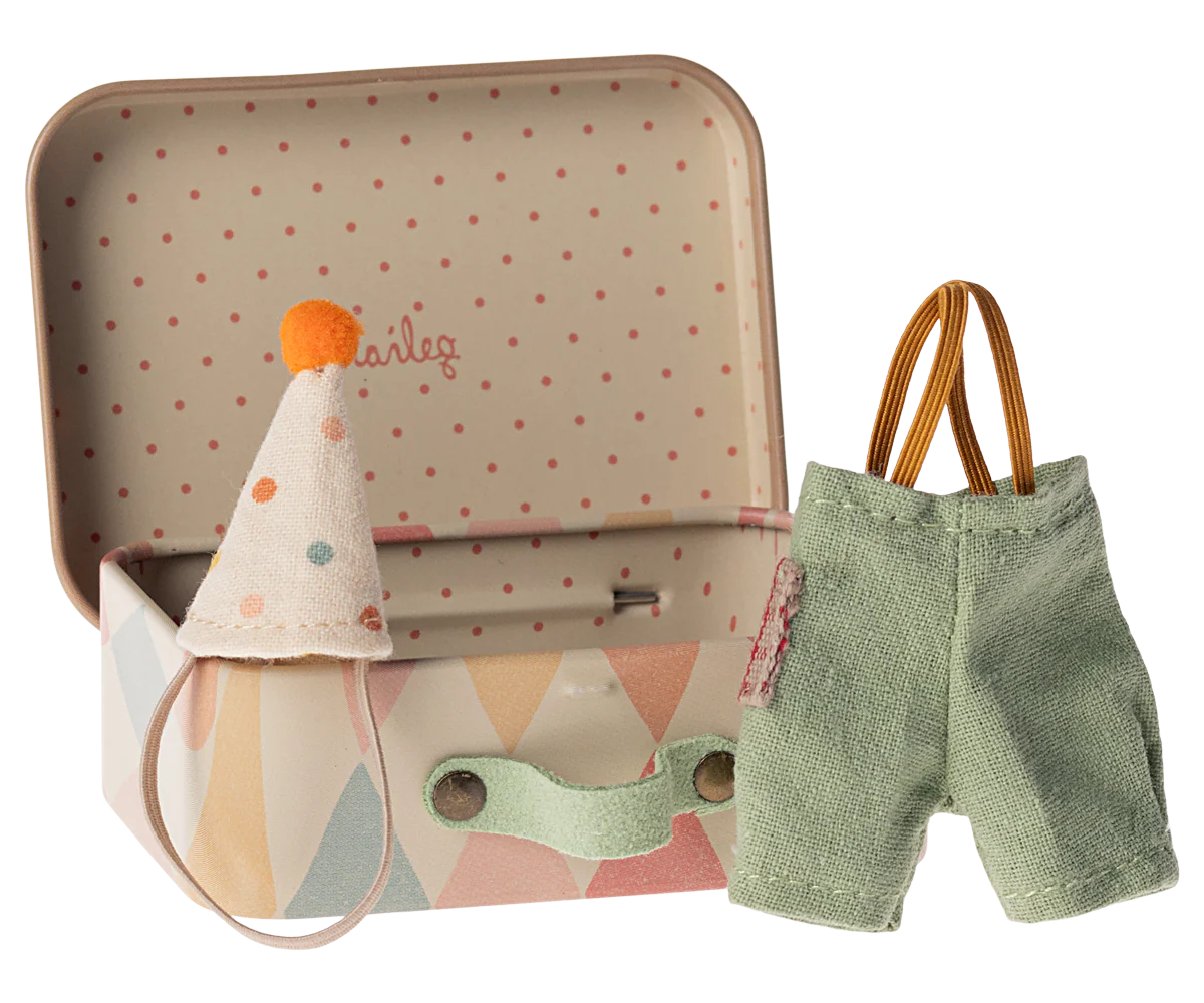 Maileg - Clown kleertjes in koffertje voor kleine broer