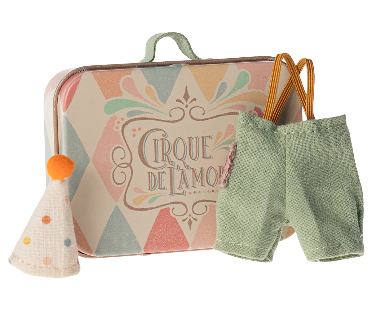 Maileg - Clown kleertjes in koffertje voor kleine broer