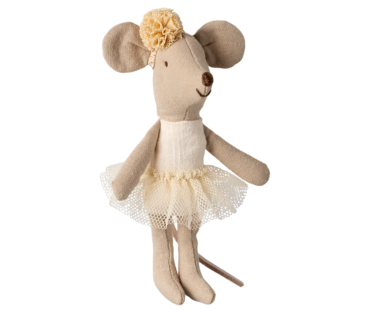 Maileg - Ballerina muis kleine zus - off white 11 cm