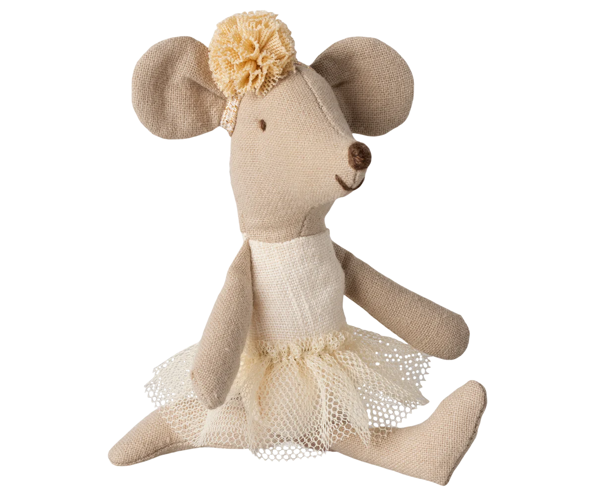 Maileg - Ballerina muis kleine zus - off white 11 cm