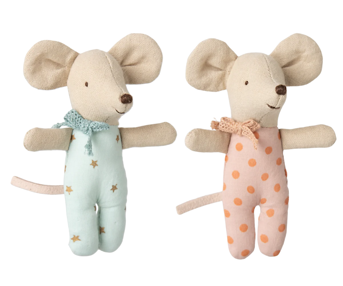 Maileg - Baby Mouse Twins-Tweeling in box - 8 cm