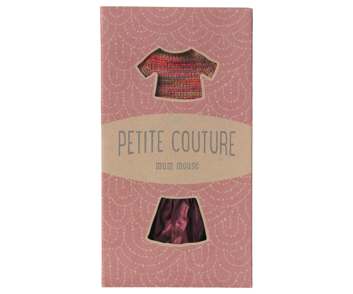 Maileg - kledingset rok en gebreide trui moedermuis