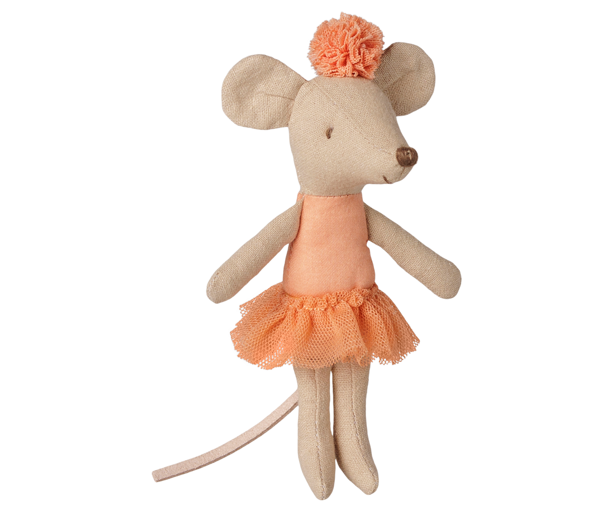 Maileg - Ballerina Muis, Klein Zusje - Abrikoos