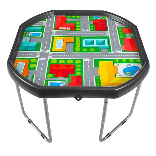 Tuff Tray 70cm Speelmat - Vilten Mat Stad (60×60 cm)