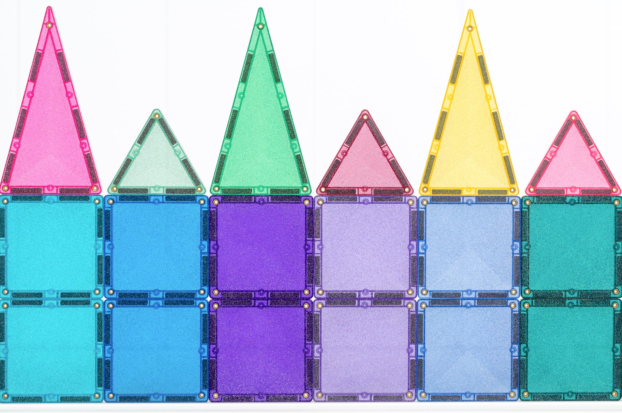 CONNETIX - Glitter Castle Pack 48 stuks - magnetisch constructiespeelgoed