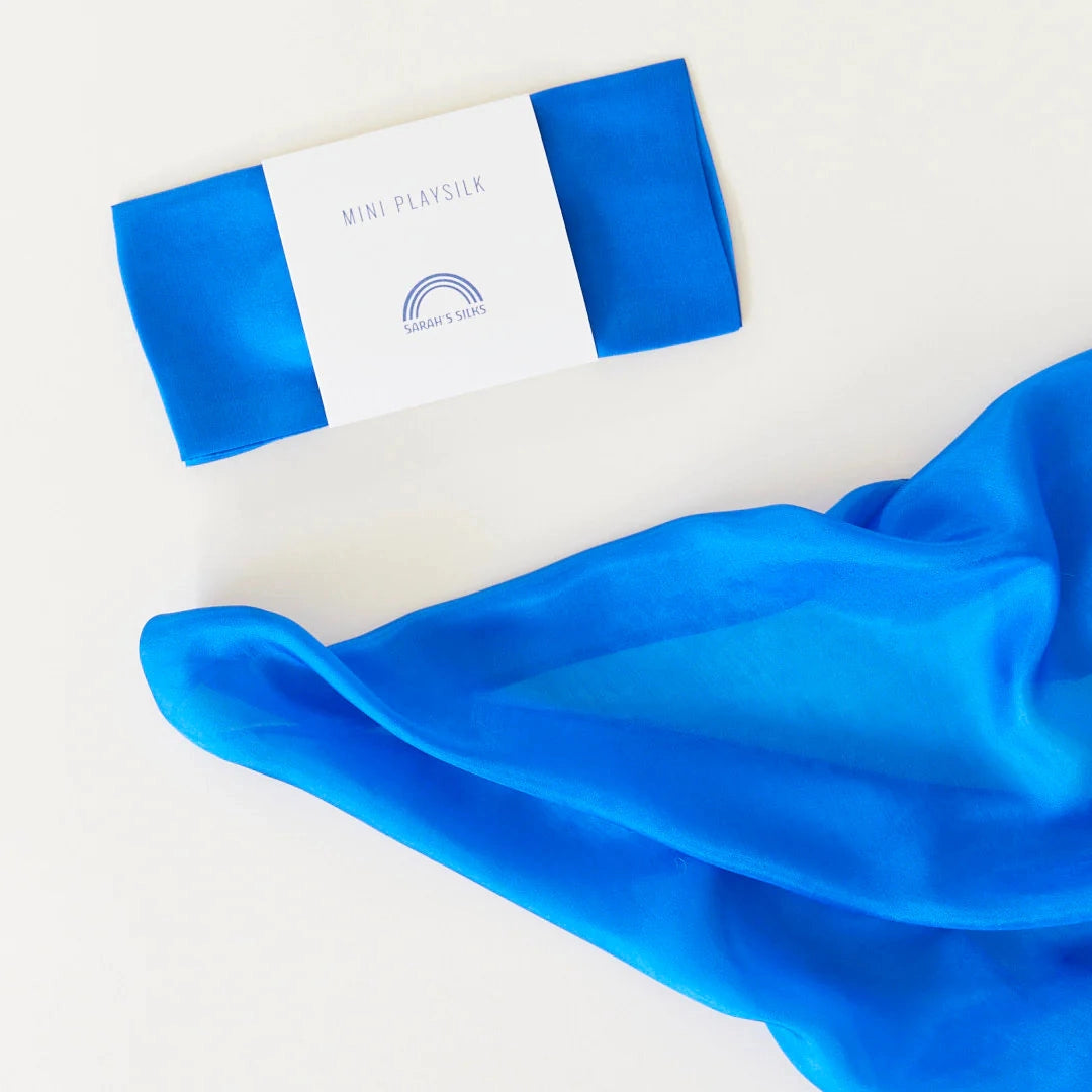 Sarah's Silks Mini Speelzijde Royal Blue - 53x53cm