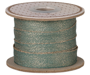 Maileg - Lint, B: 13 mm x L: 10 m - Groen/Goud