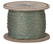 Maileg - Lint, B: 6 mm x L: 25 m - Groen/Goud