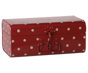 Maileg - Opbergkoffertje Klein - Donkerrood met bakje