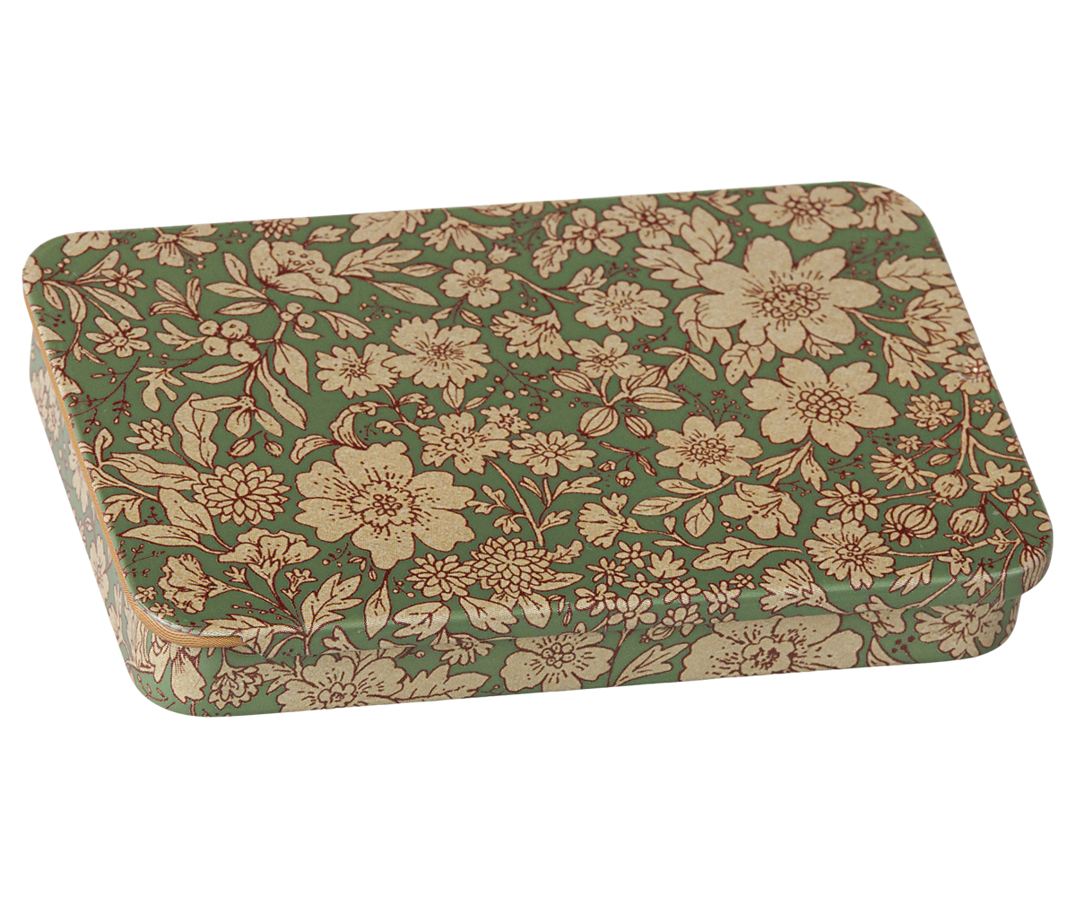 Maileg - Metalen Doosje met Schuifdeksel - Blossom - Blauw