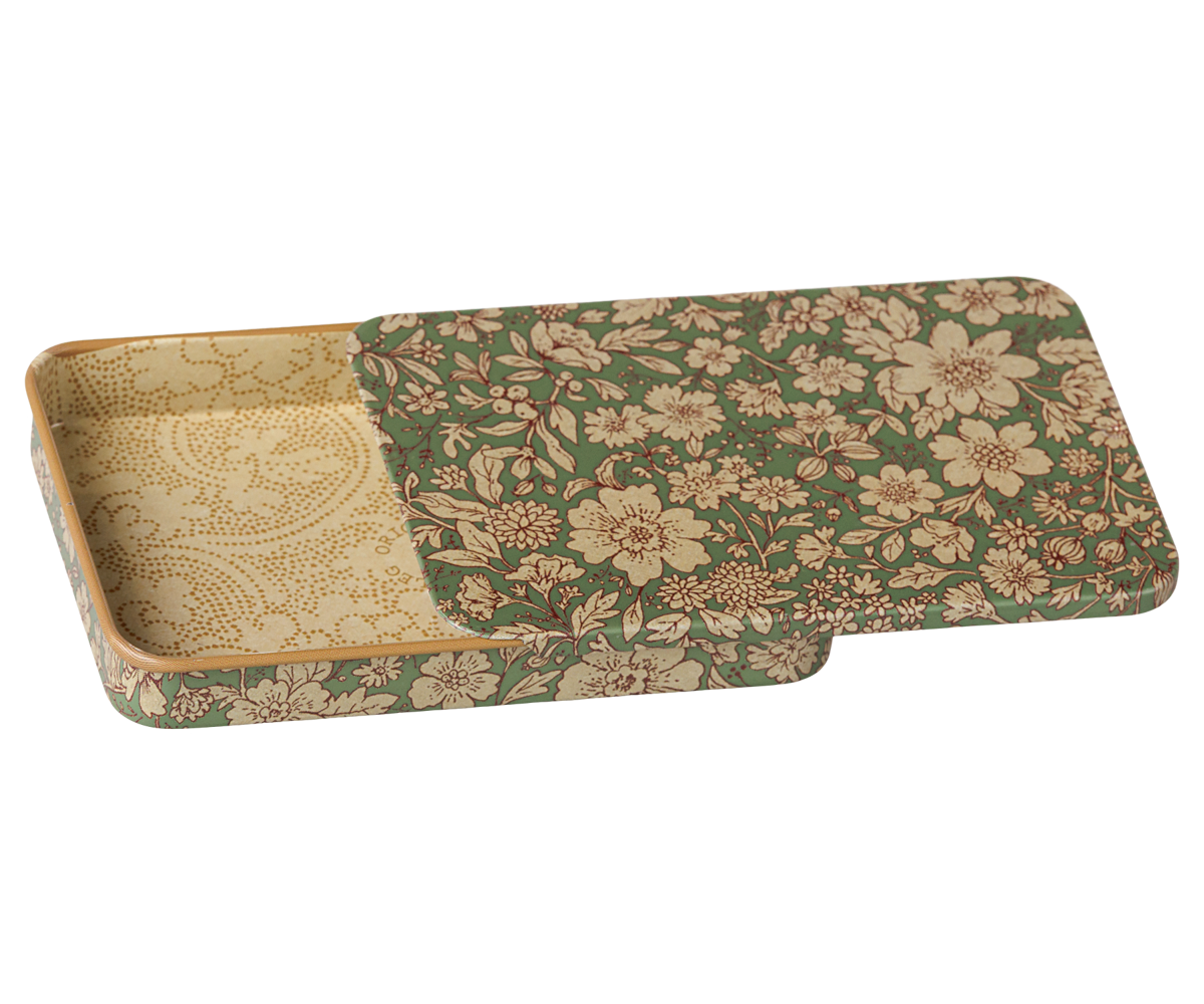 Maileg - Metalen Doosje met Schuifdeksel - Blossom - Blauw