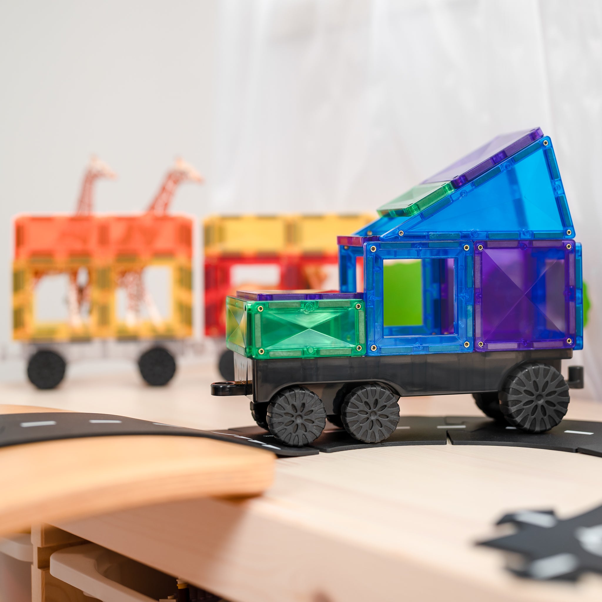 CONNETIX - Rainbow Transport 50 stuks - magnetisch constructiespeelgoed