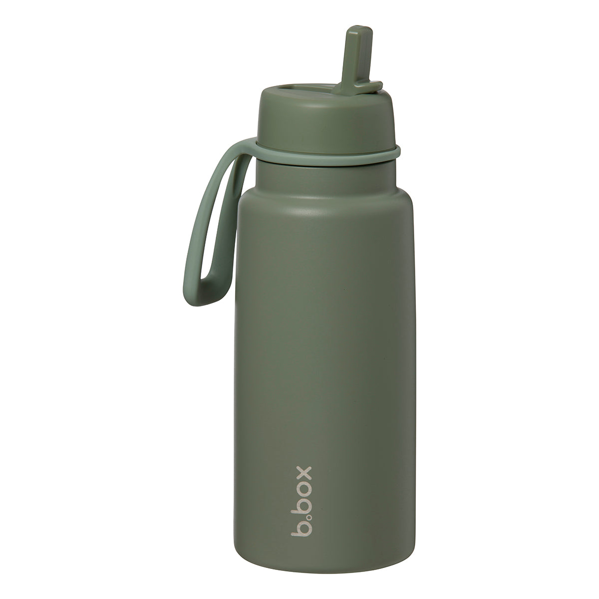 b.box - Geïsoleerde fles met klapdeksel 1 liter - olive
