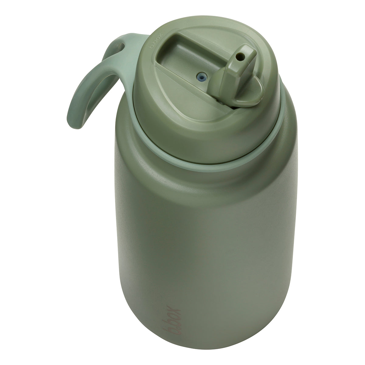 b.box - Geïsoleerde fles met klapdeksel 1 liter - olive
