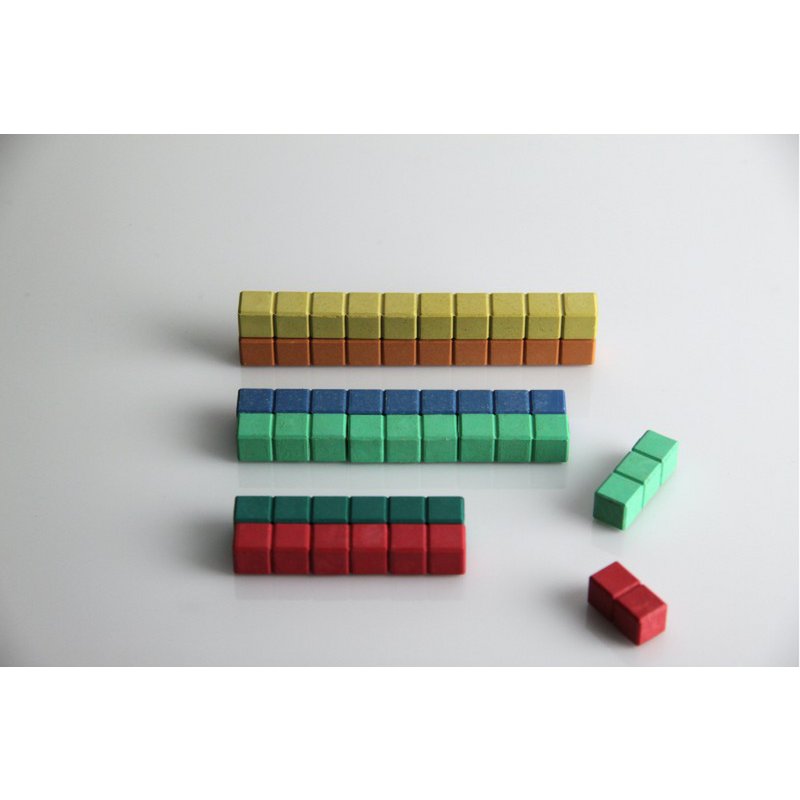 Wissner - rekenstaven in 10 kleuren - 126 stuks