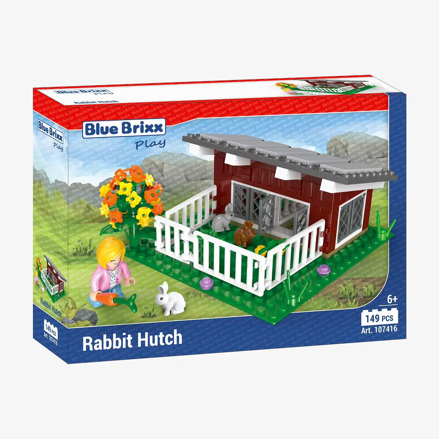 BlueBrixx - Konijnenverblijf (149 bouwstenen) 6+ jaar - bouwset