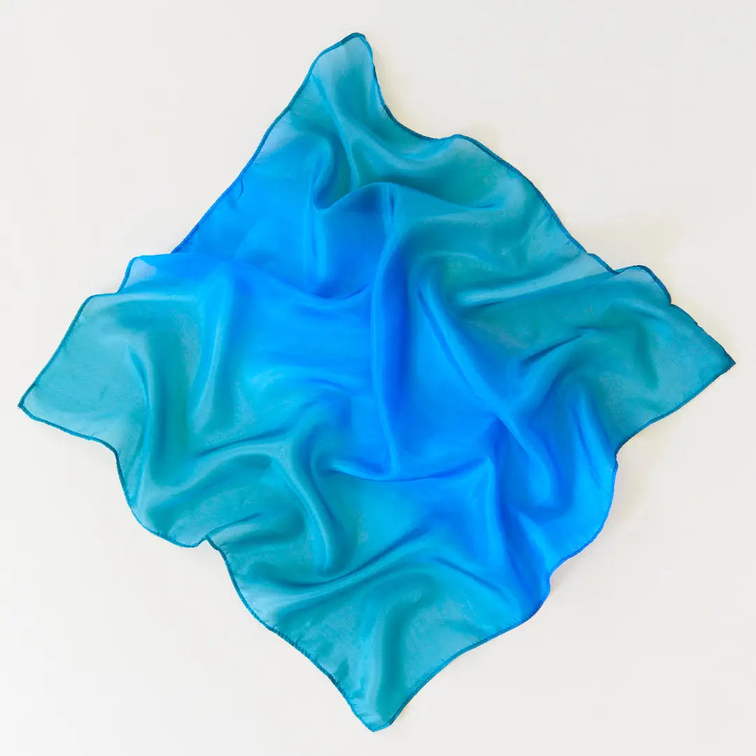 Sarah's Silks Speelzijde Earth Ocean - 89x89cm