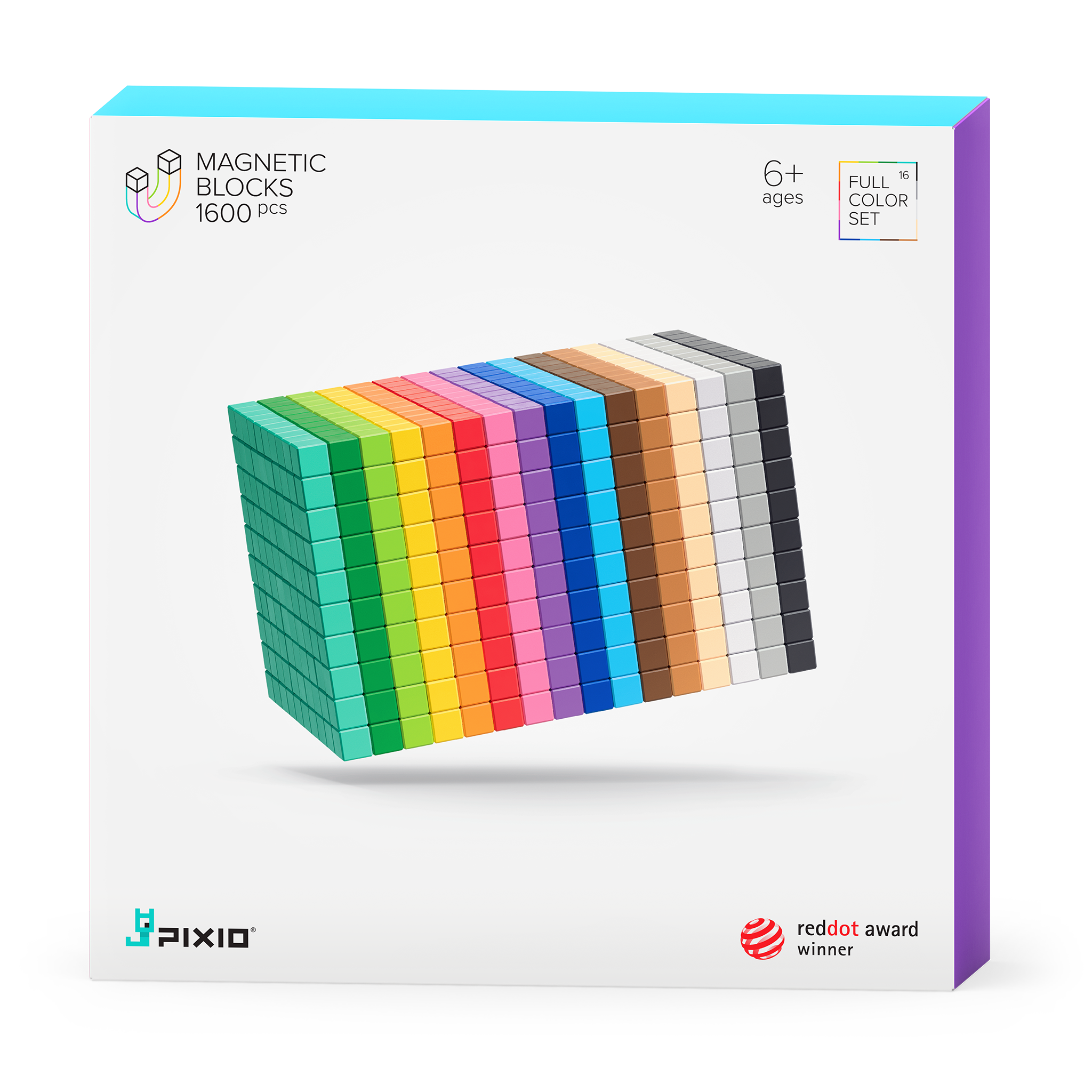 Pixio - Design serie - 1600 magneetblokjes