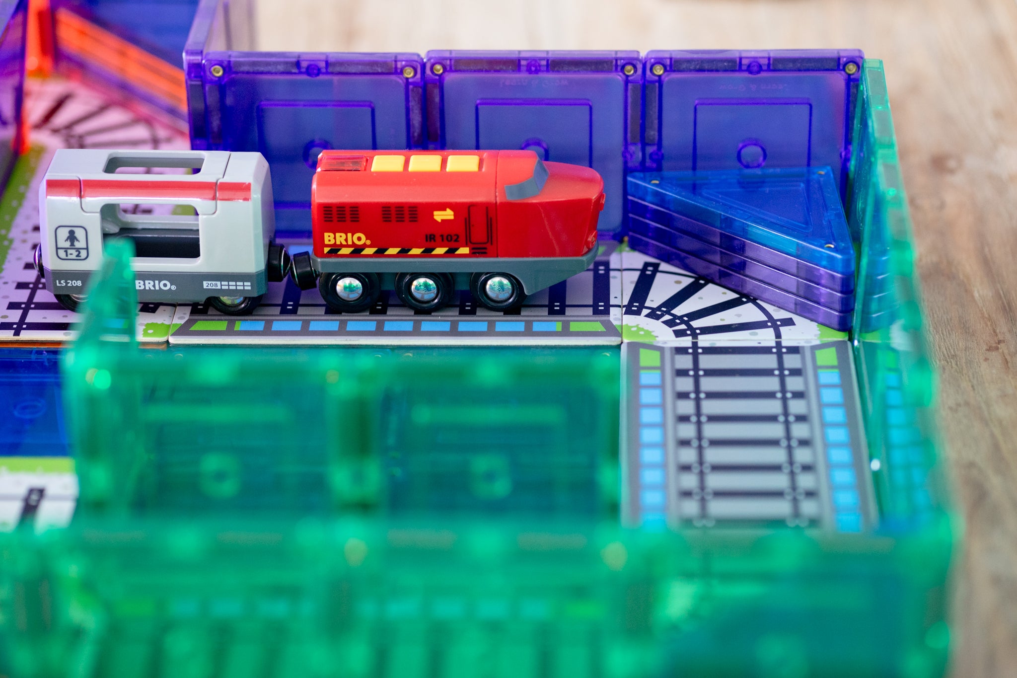 Learn And Grow - Magnetisch constructiespeelgoed Toppers Trein - 36 stuks