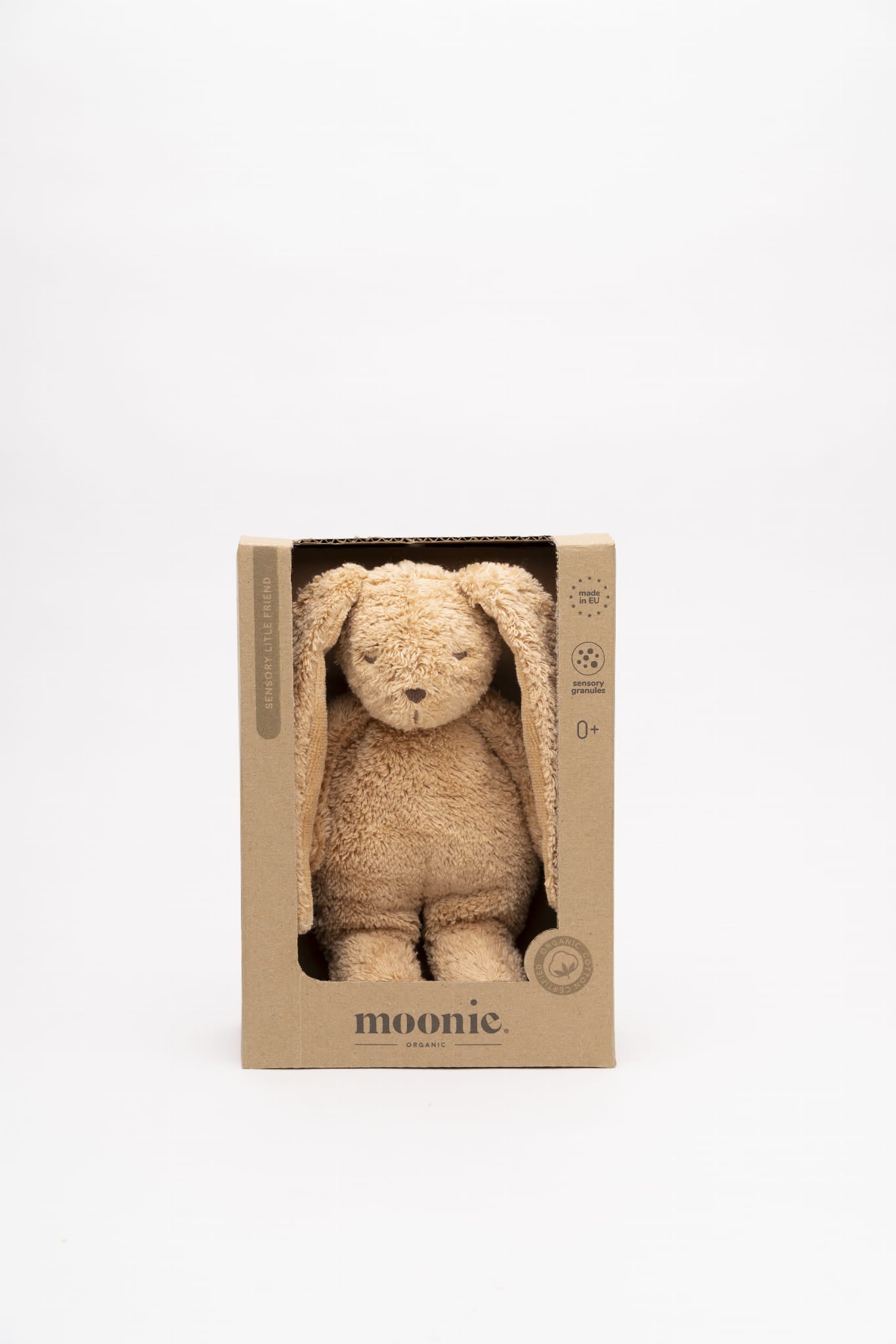 Moonie Sensorisch Knuffeltje Konijn Cappuccino