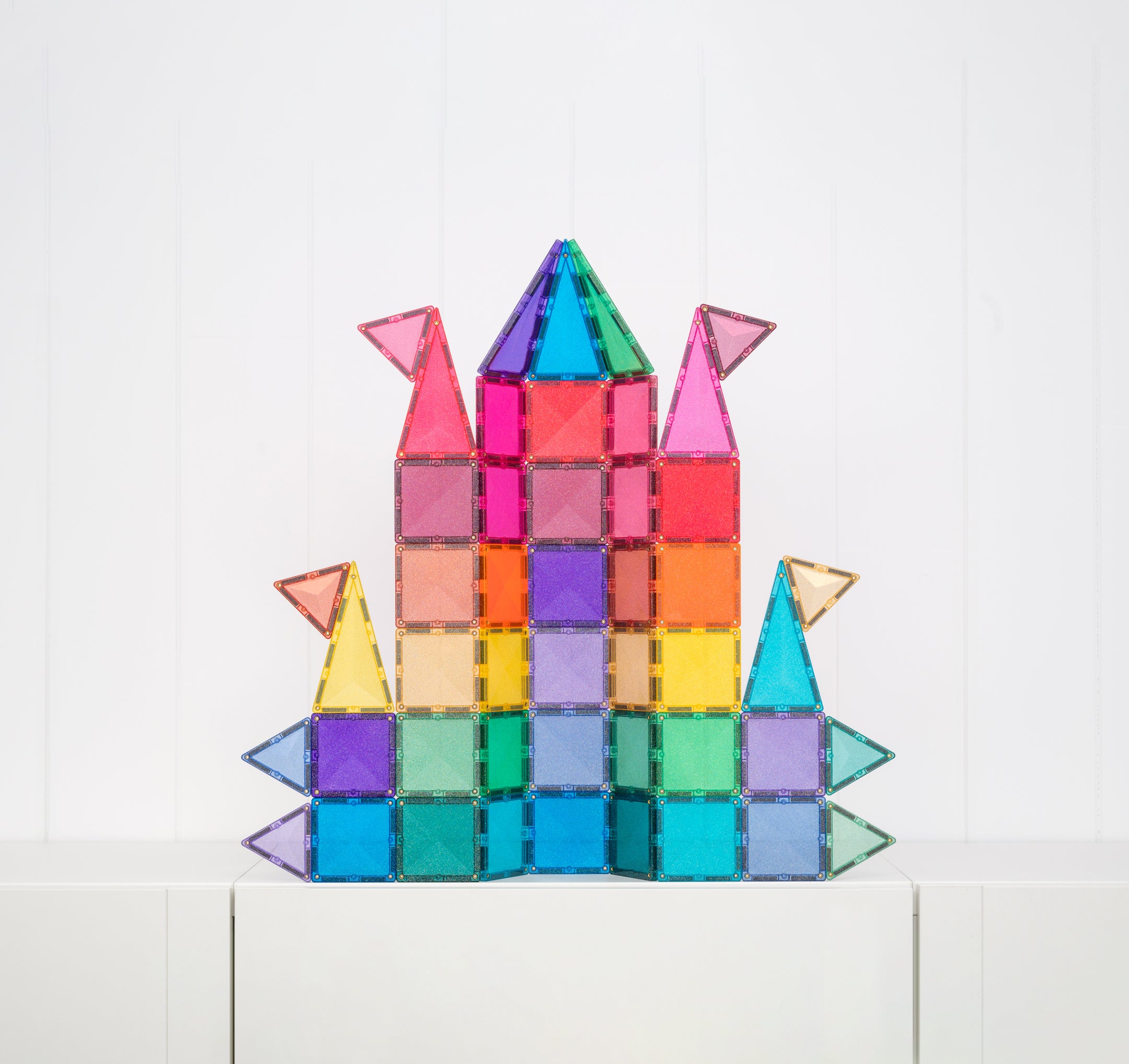 CONNETIX - Glitter Castle Pack 48 stuks - magnetisch constructiespeelgoed