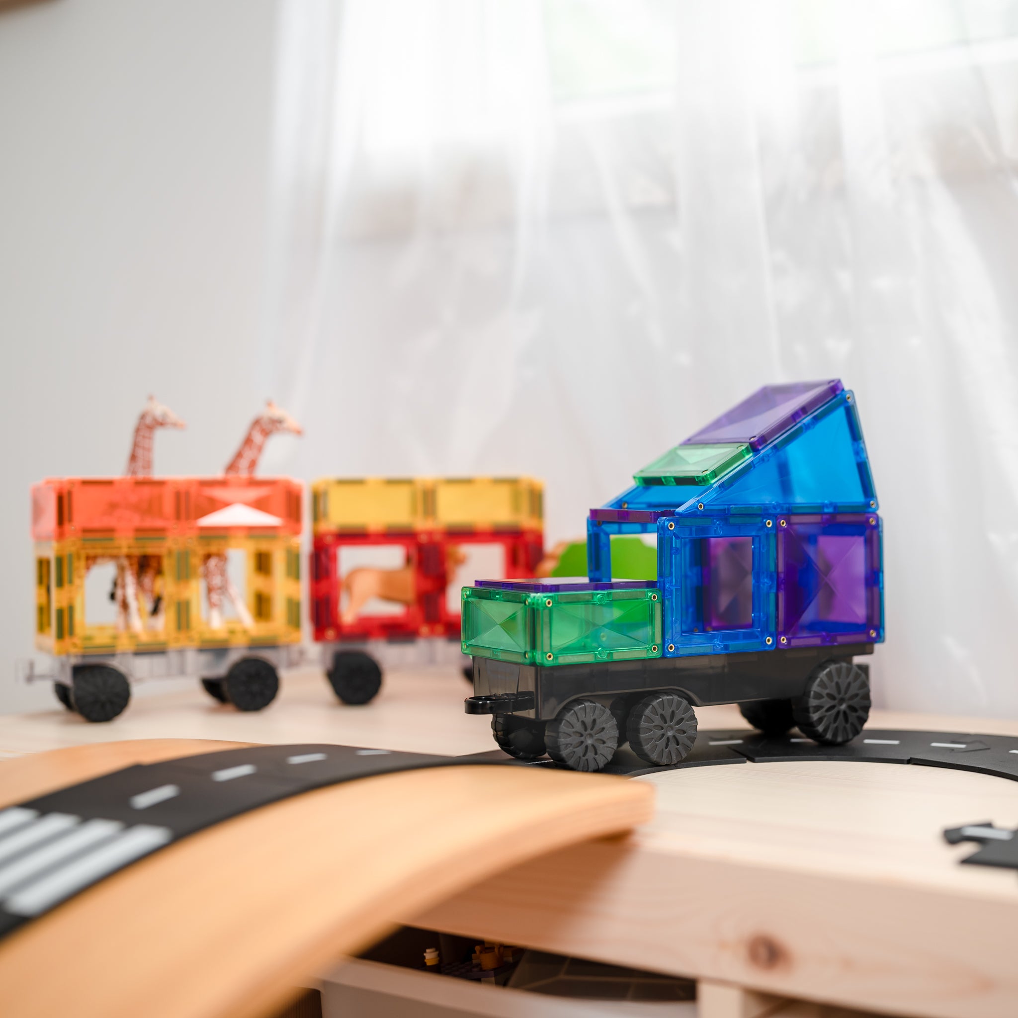 CONNETIX - Rainbow Transport 50 stuks - magnetisch constructiespeelgoed