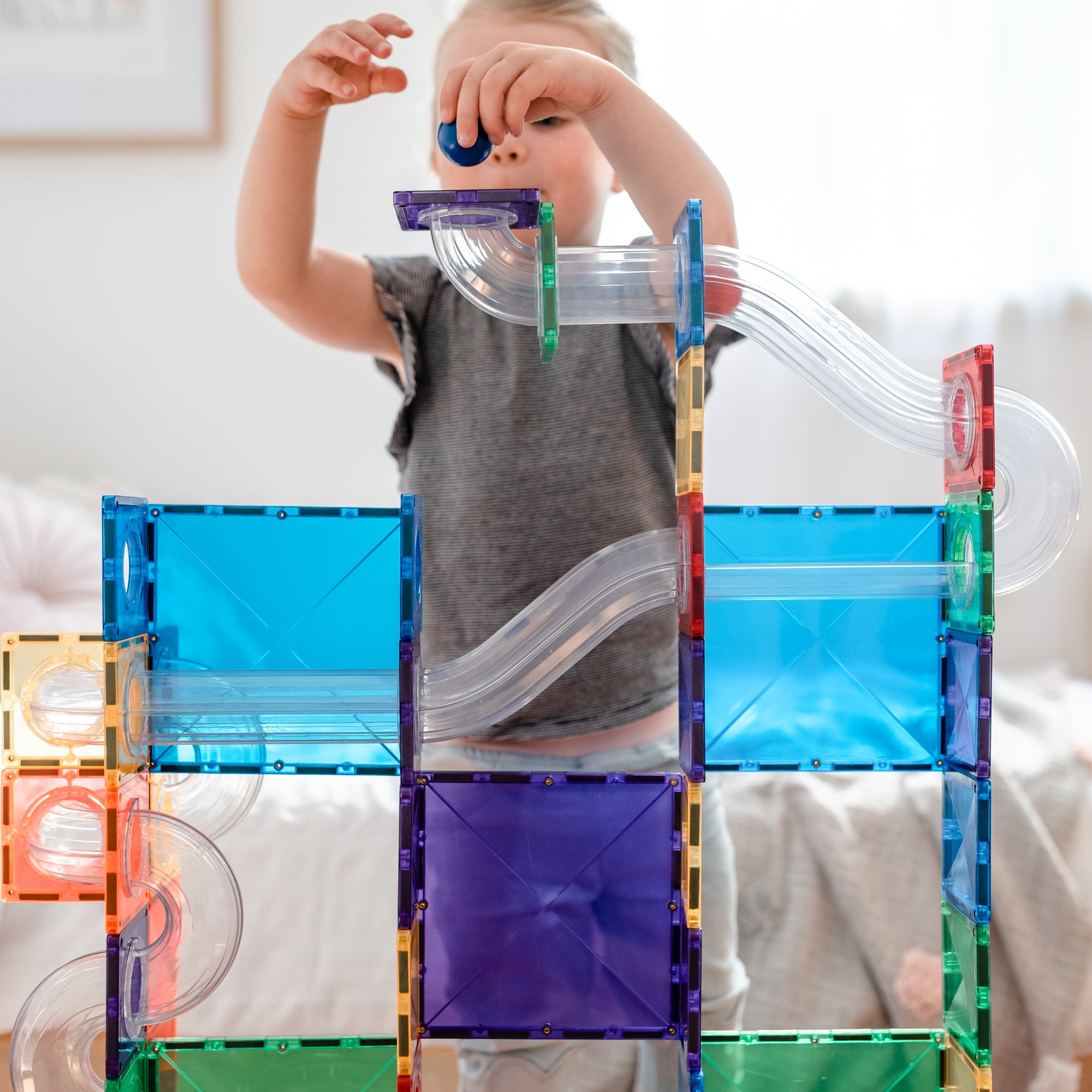 CONNETIX - Ball Run Pack knikkerbaan 92 stuks - magnetisch constructiespeelgoed