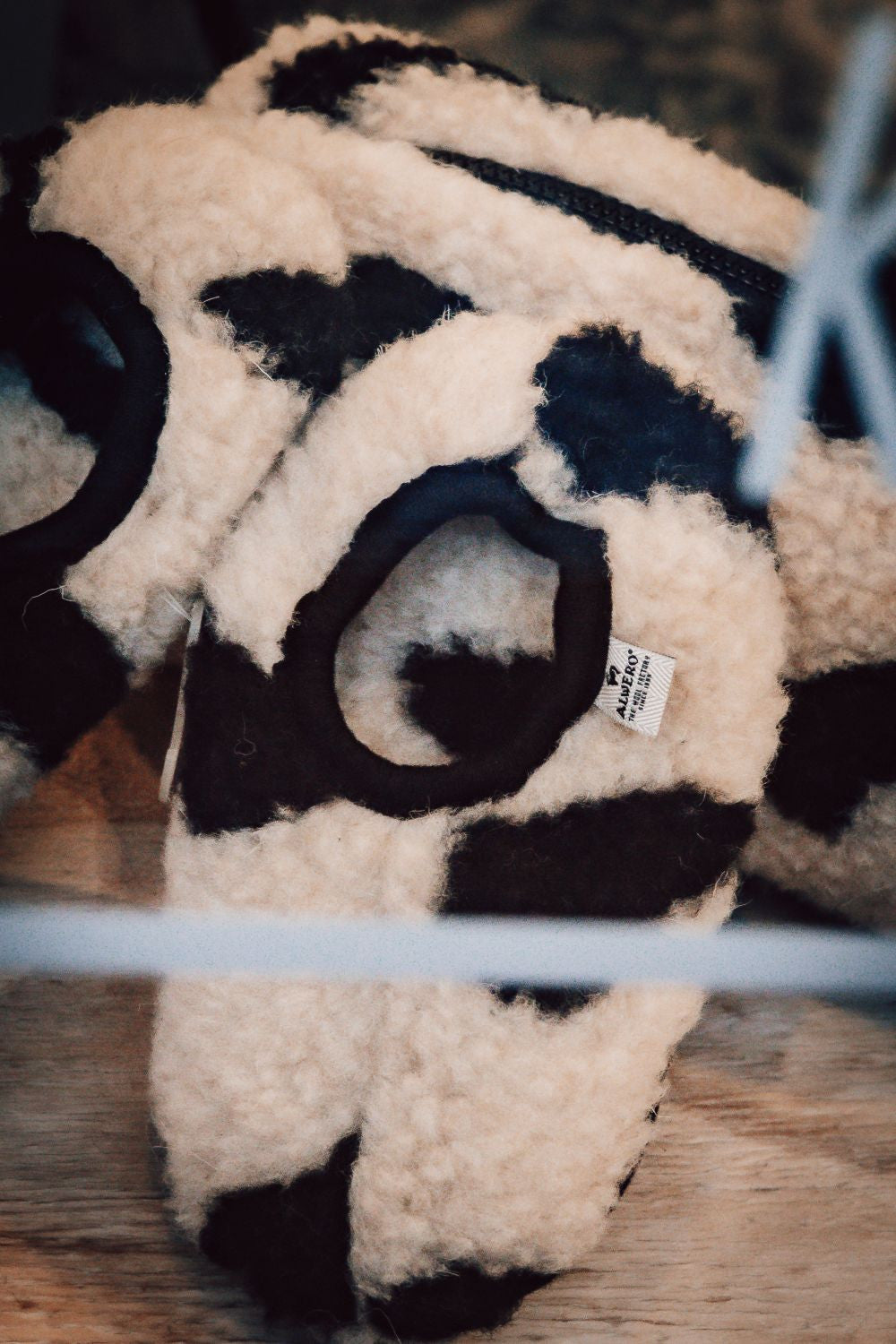 Alwero - Cloudlet Ballerina Sloffen 100% wol (maat 21-34) Gepard