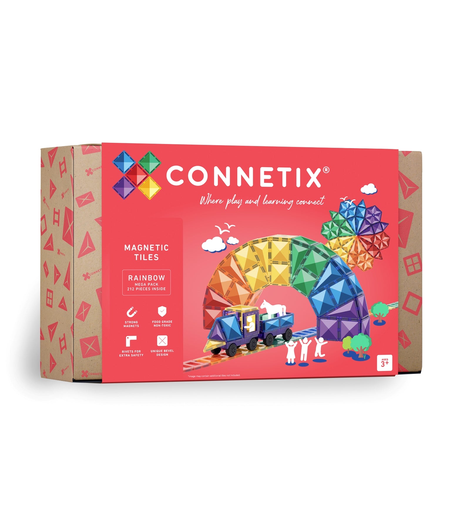 CONNETIX 212-Piece Rainbow Mega Pack product photograph