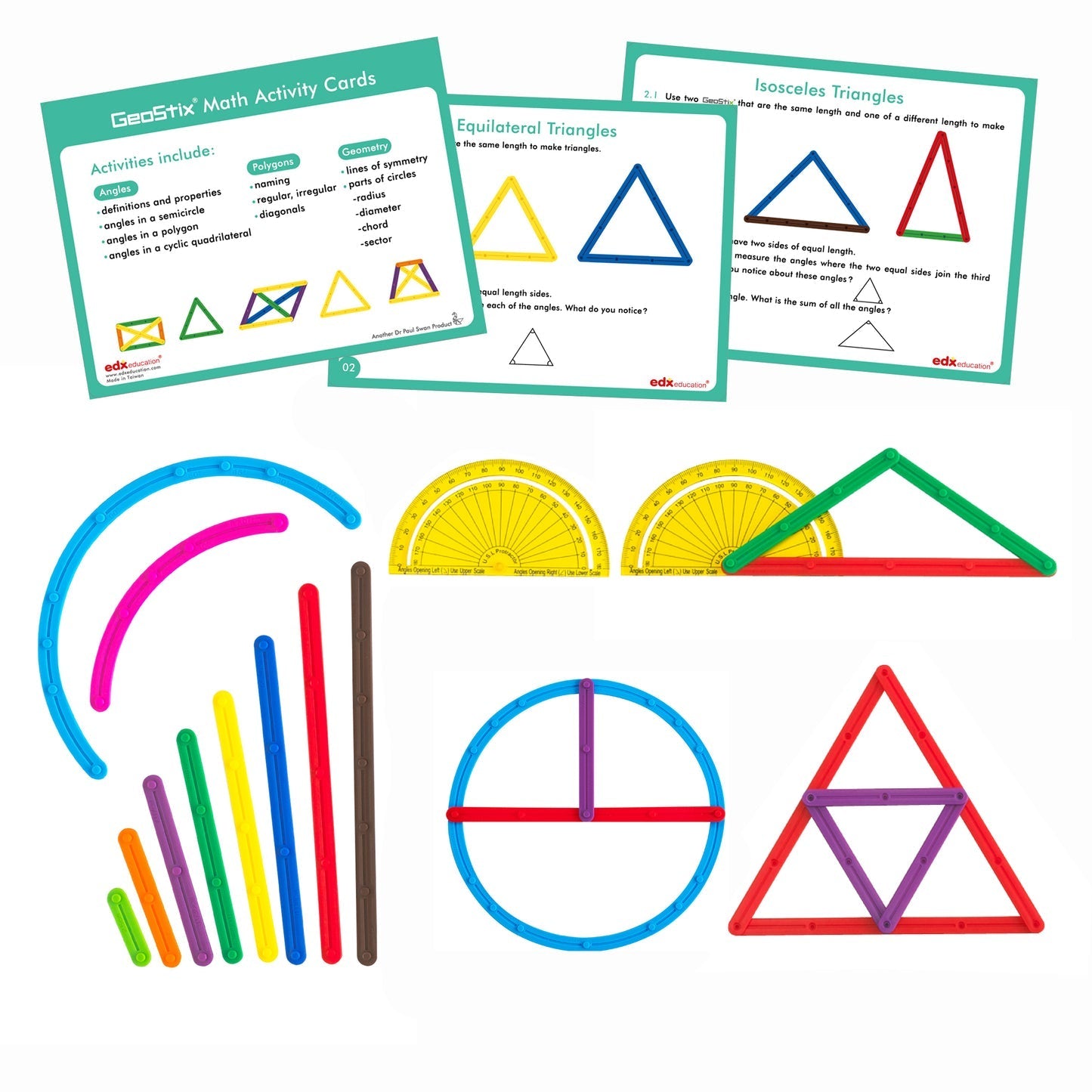 Edx Education - GeoStix - Set van 100 Stukjes