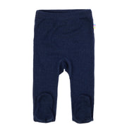 Joha - Wol Legging met Voetjes - Marineblauw