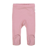 Joha - Wol Legging met Voetjes - Oudroze