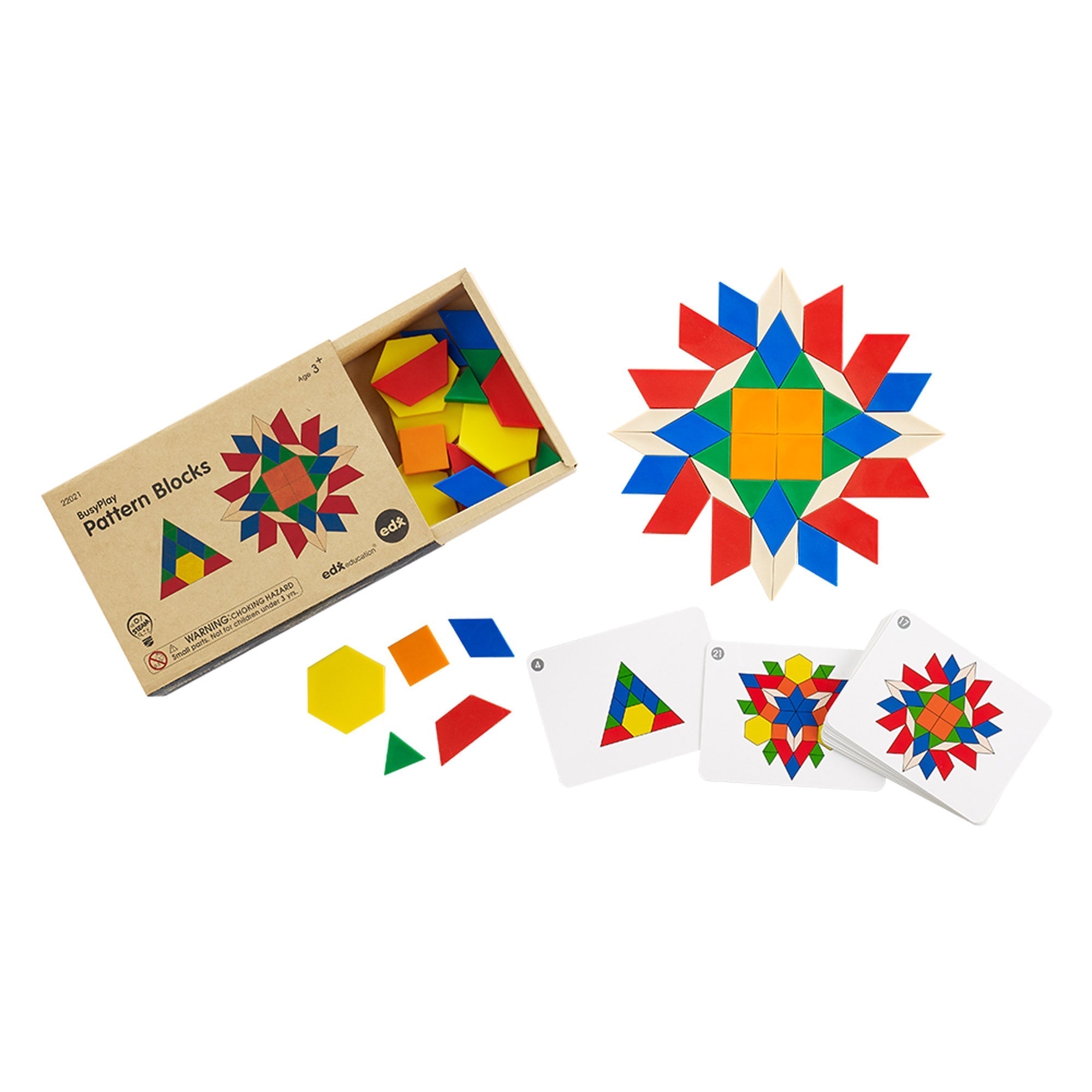 Edx Education - Busy Play Patroonblokken - Set van 60