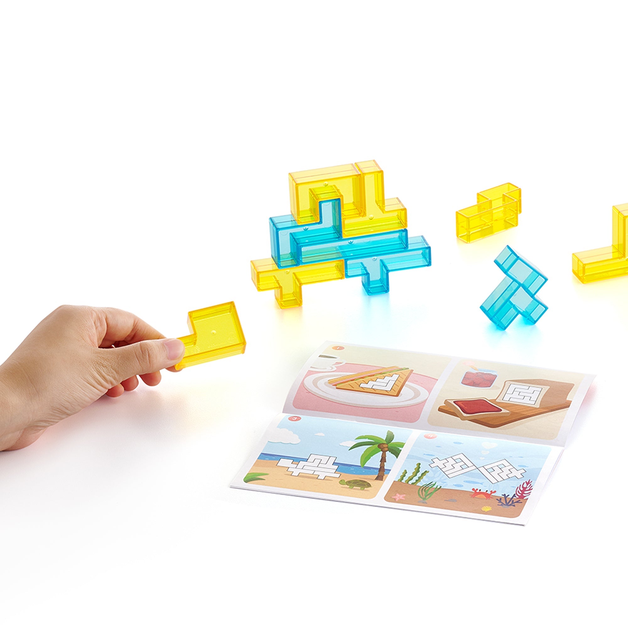 Edx Education - 3D Pentomino Puzzel - Set van 24 blokken