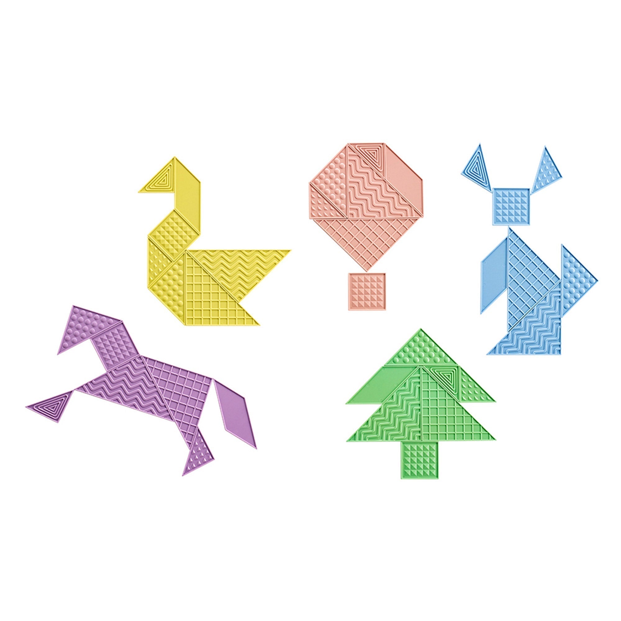 Edx Education - Green-n-Learn Sensorische Tangram Klassenset - 35 Stuks