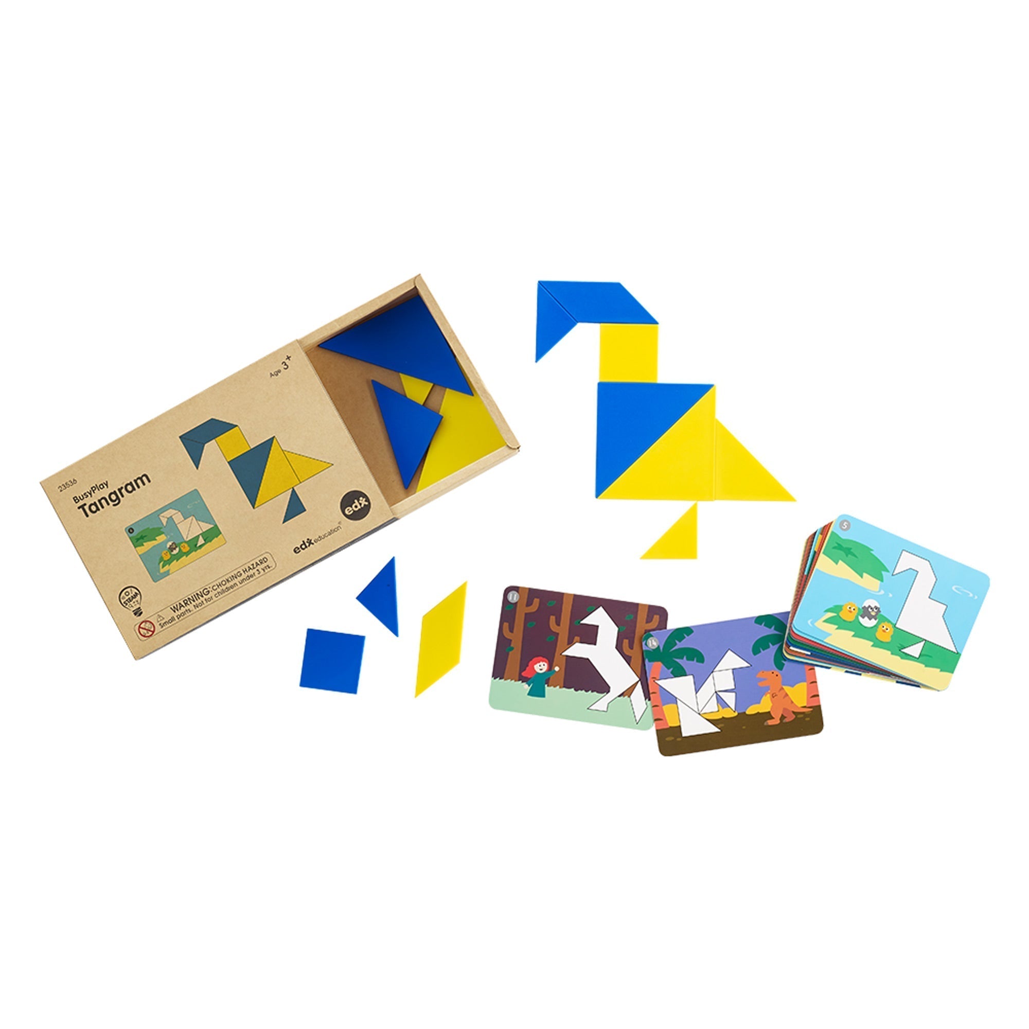 Edx Education - Busy Play Tangram - Set van 14 Stukken