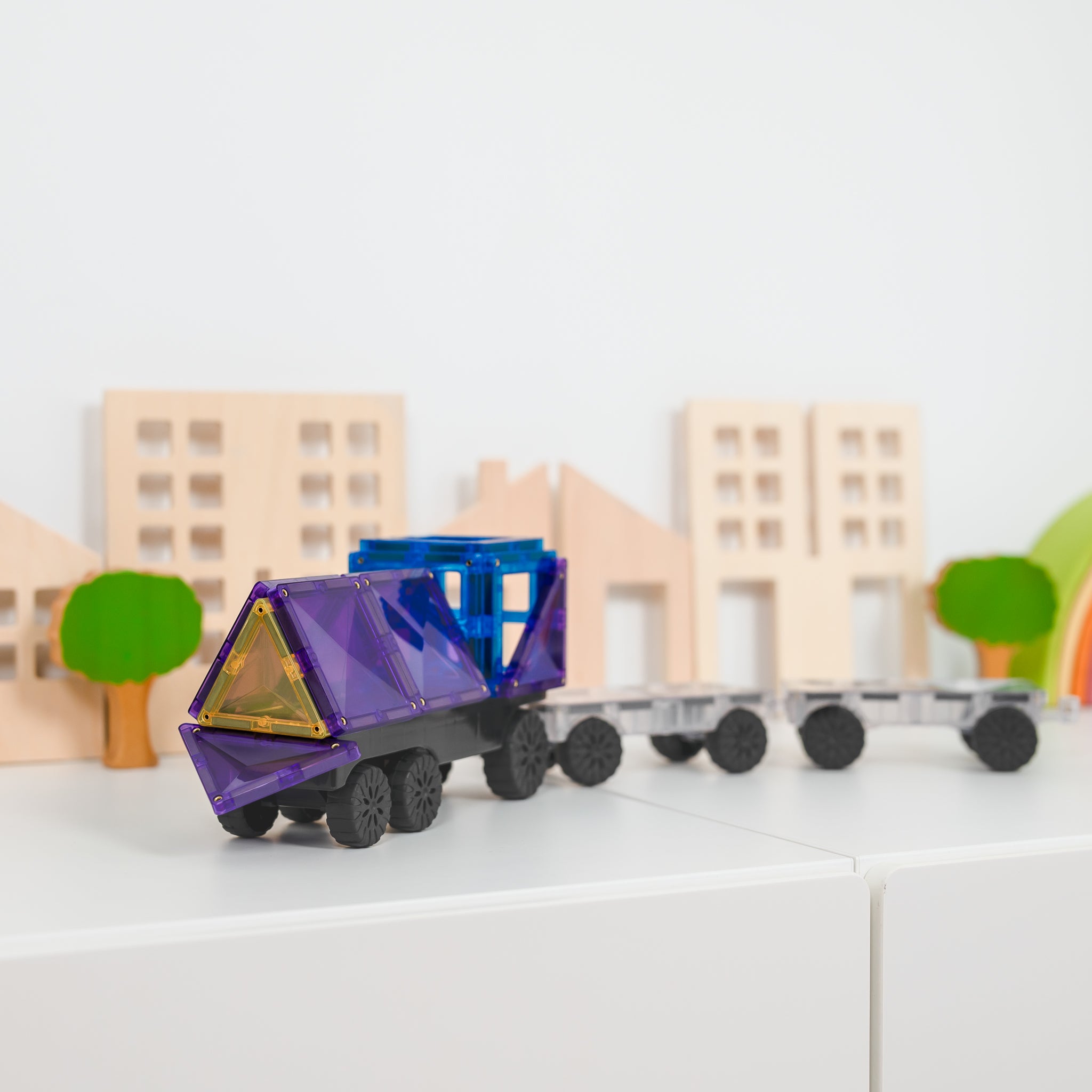 CONNETIX - Rainbow Transport 50 stuks - magnetisch constructiespeelgoed